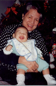 first laugh w/ Dada Lou